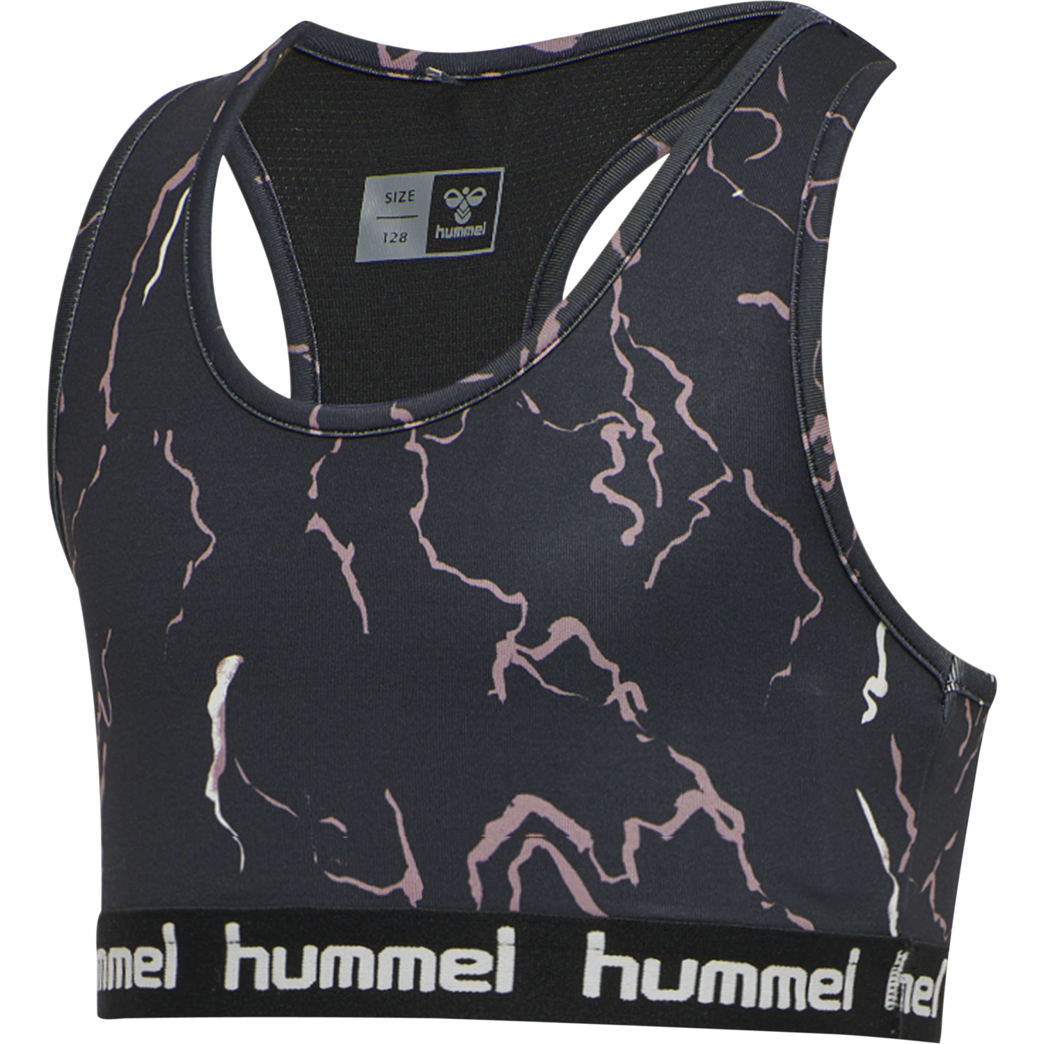hmlMIMMI SPORTS TOP, CAVIAR/TWILIGHT MAUVE, packshot