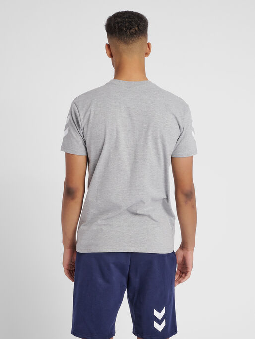HUMMEL GO COTTON T-SHIRT S/S, GREY MELANGE, model