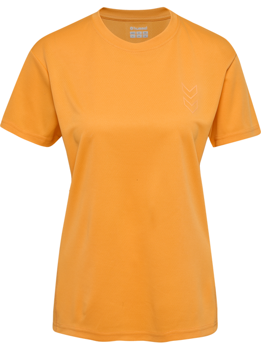 hmlACTIVE PL JERSEY S/S WOMAN, BLAZING ORANGE, packshot