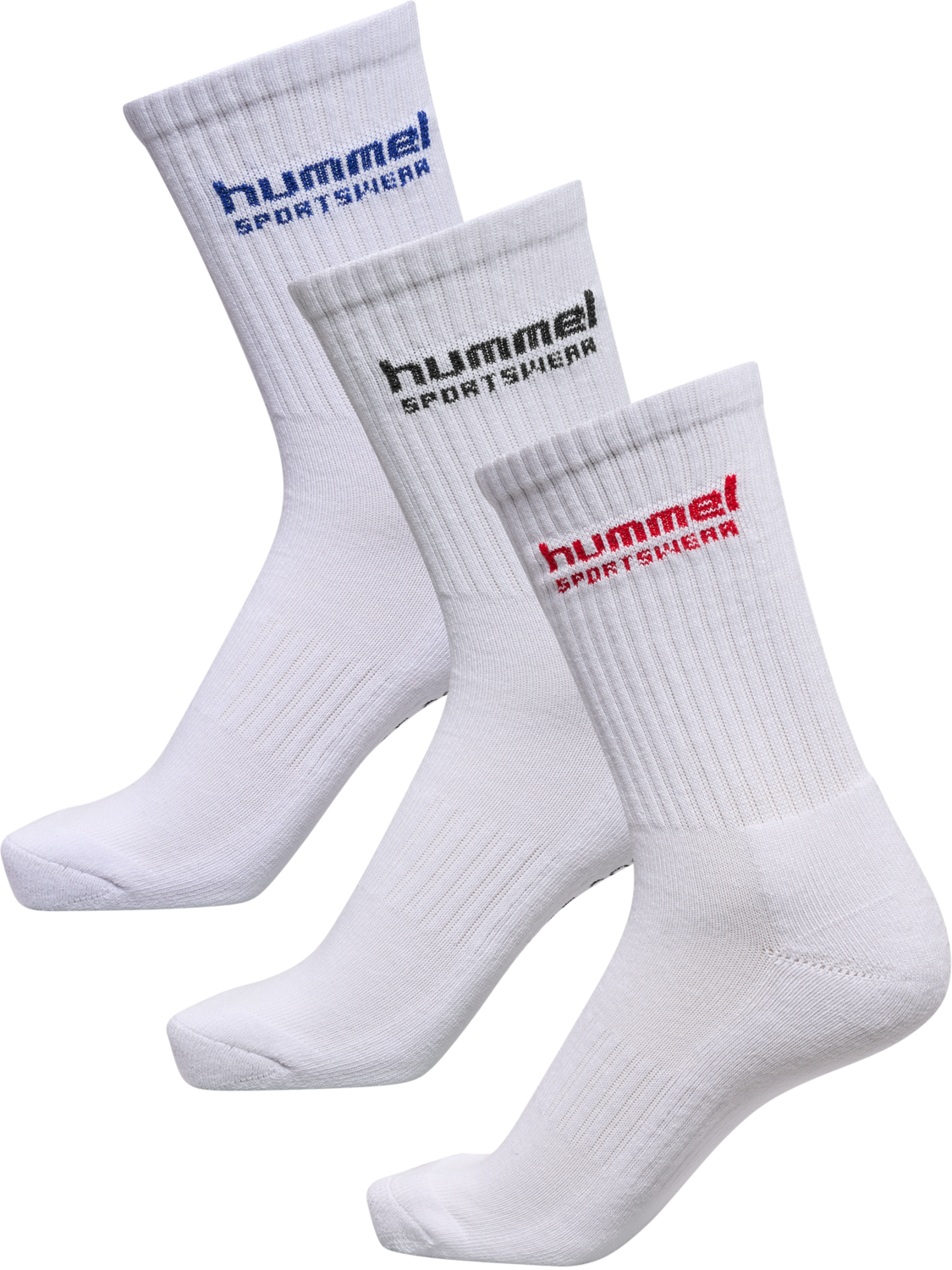 hml3-PACK SOCKS SPORTSWEAR, WHITE/TANGO RED, packshot