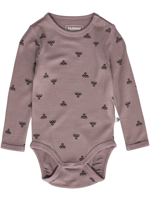 hmlMINI WOOL BODY L/S, TWILIGHT MAUVE hmlMINI WOOL BODY L/S, TWILIGHT MAUVE, packshot