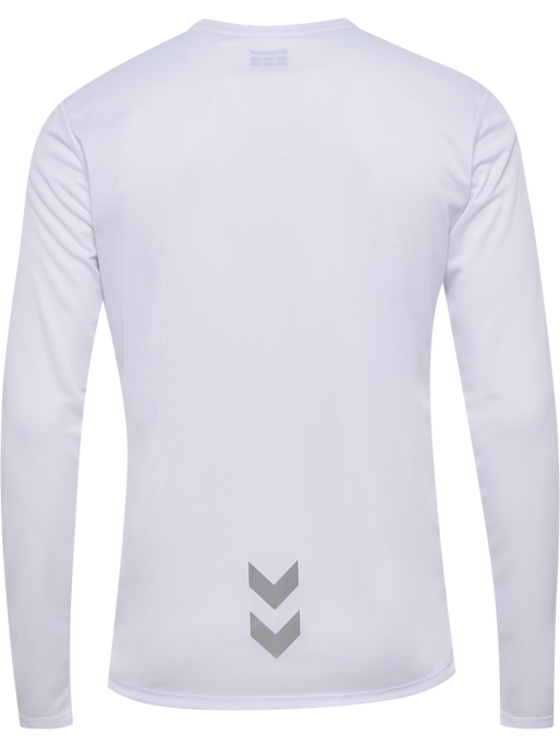 hmlRUN JERSEY L/S, WHITE hmlRUN JERSEY L/S, WHITE, packshot