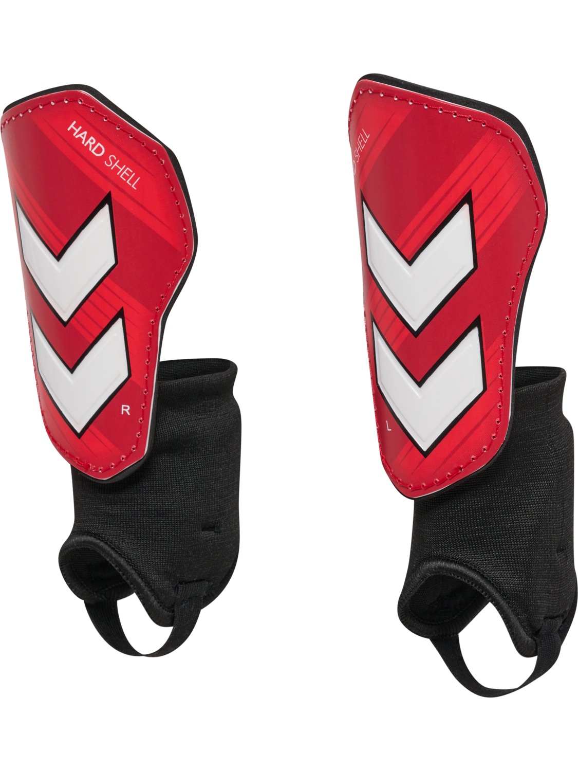 hmlSHIN GUARDS HARD SHELL, POMPEIAN RED, packshot