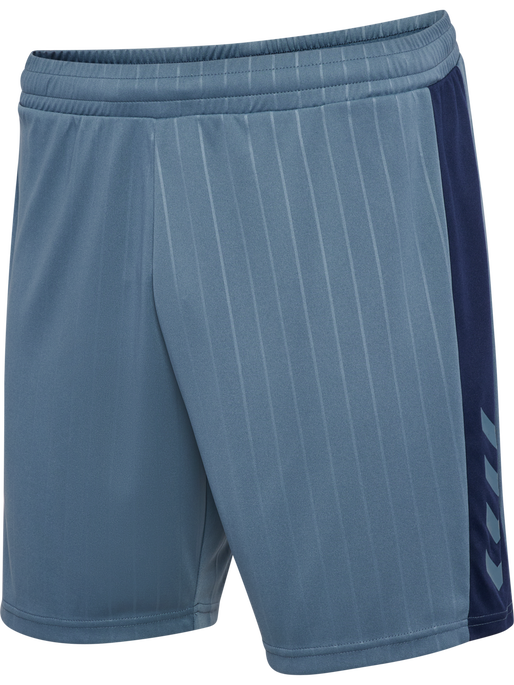 hmlPULSE STRIPE BLOCKED SHORTS, BLUE MIRAGE/DRESS BLUE, packshot