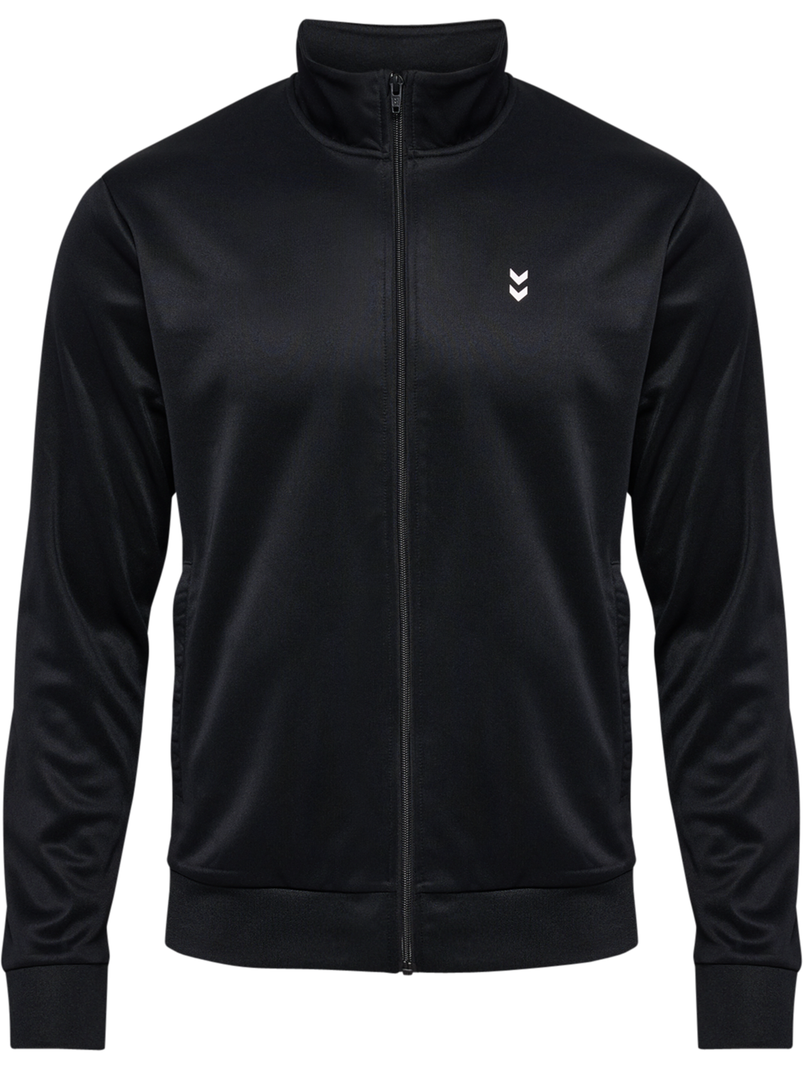 hmlPULSE TRACK JACKET, BLACK, packshot