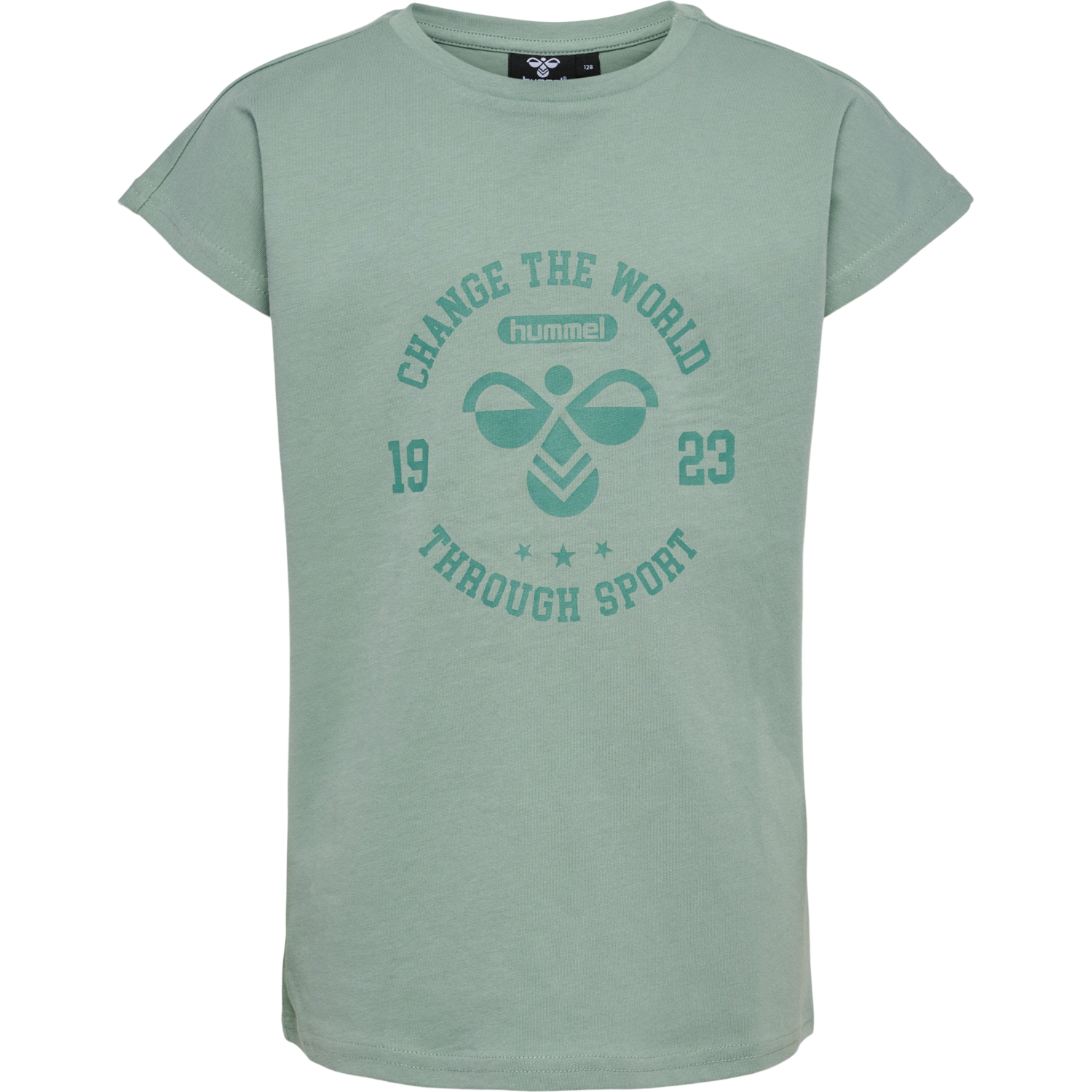 hmlMALIN T-SHIRT S/S, CHINOIS GREEN, packshot