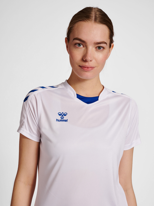 hmlCORE XK POLY JERSEY S/S WOMAN, WHITE, model