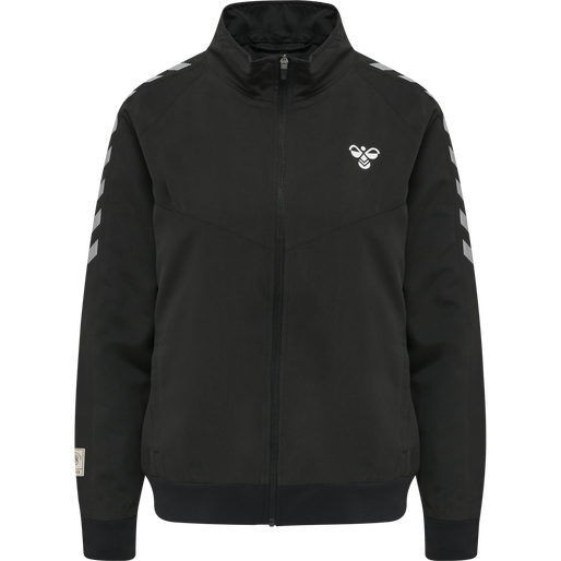 hmlGG12 TRACK JACKET WOMAN, BLACK hmlGG12 TRACK JACKET WOMAN, BLACK, packshot