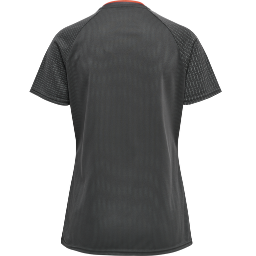 hmlPRO GRID TRAINING JERSEY S/S WO, FORGED IRON/QUIET SHADE, packshot
