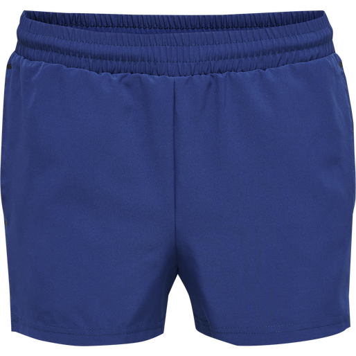 hmlMOVE GRID WOVEN SHORTS WOMAN, SODALITE BLUE, packshot