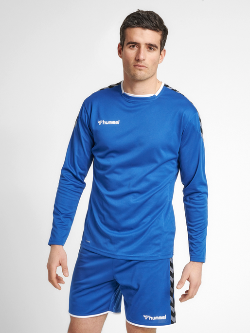 hmlAUTHENTIC POLY JERSEY L/S, TRUE BLUE, model