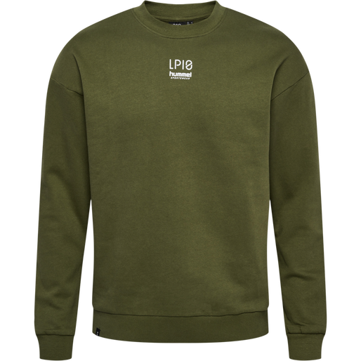 hmlLP10 BOXY SWEATSHIRT, IVY GREEN hmlLP10 BOXY SWEATSHIRT, IVY GREEN, packshot