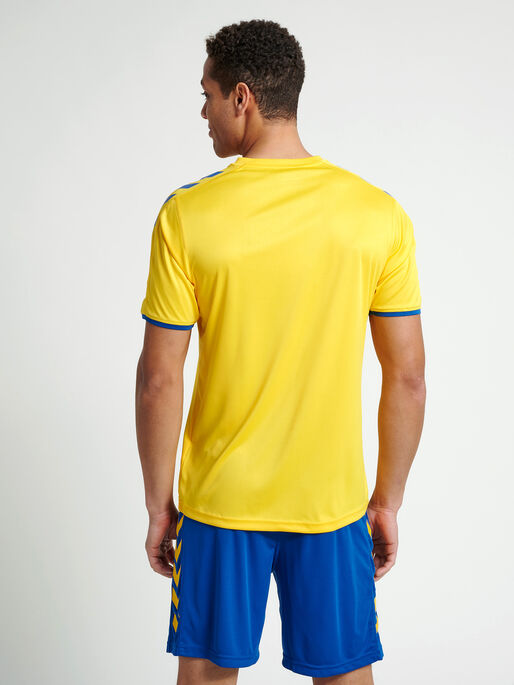 CORE SS POLY JERSEY, SPORTS YELLOW, model