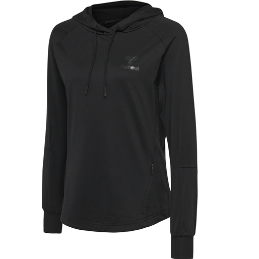 hmlSELBY HOODIE, BLACK, packshot