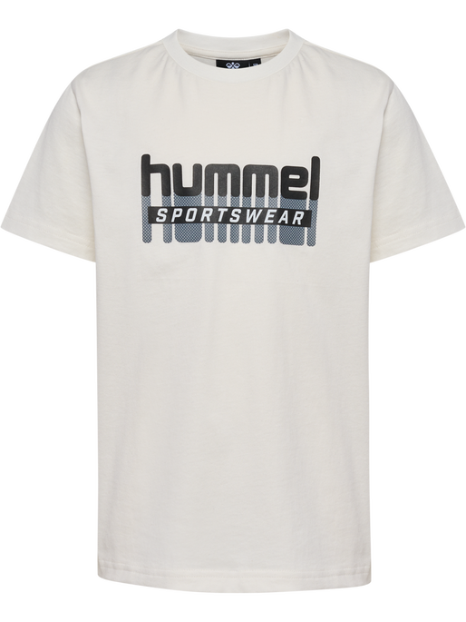 hmlTUKAS T-SHIRT S/S, MARSHMALLOW, packshot