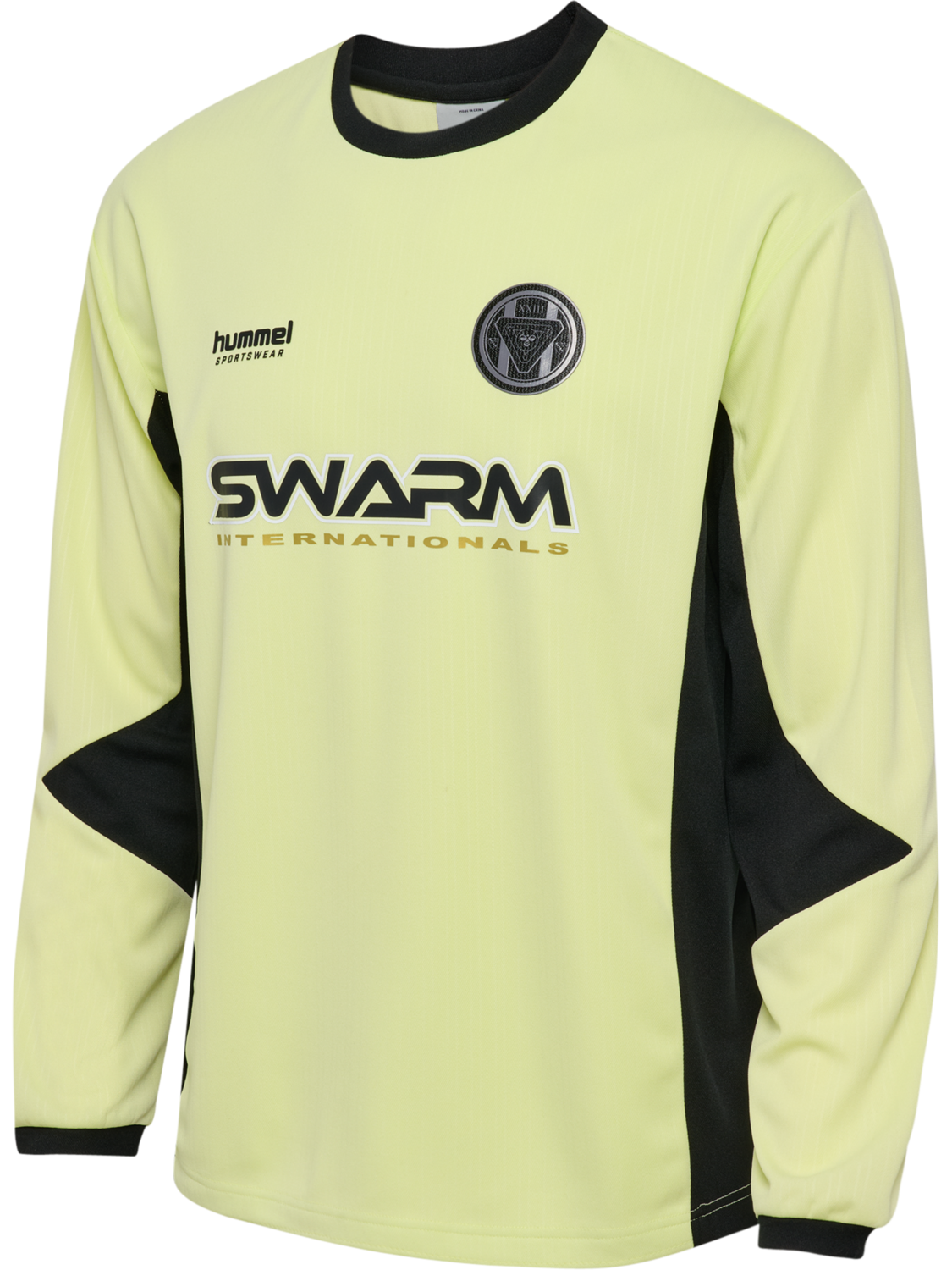 hmlLOOSE FB JERSEY L/S TOPSCORER, SHADOW LIME, packshot