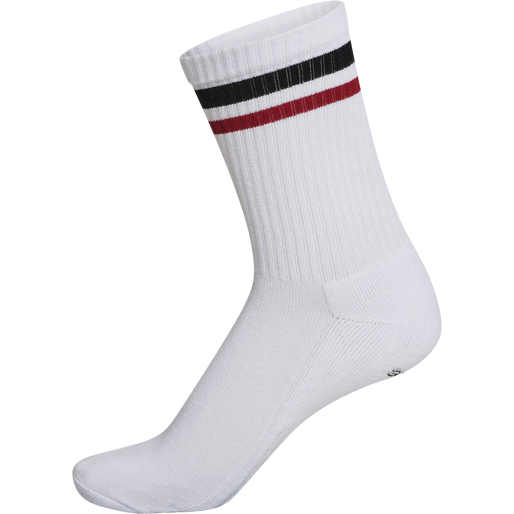 hmlRETRO 4-PACK SOCKS MIX, WHITE, packshot