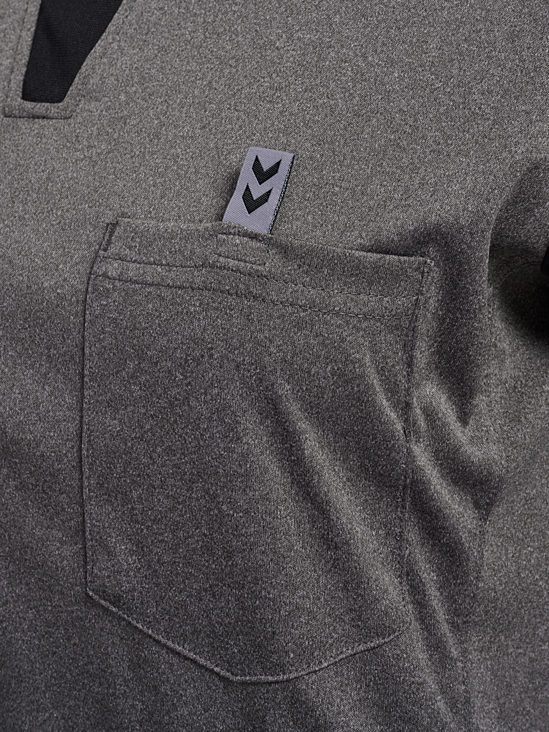 FFHB REFEREE JERSEY S/S WOMAN, GREY MELANGE, packshot