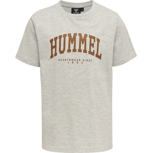 hmlFAST T-SHIRT S/S, LIGHT GREY MELANGE, packshot