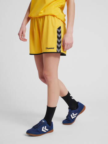 hmlAUTHENTIC POLY SHORTS WOMAN, SPORTS YELLOW, model