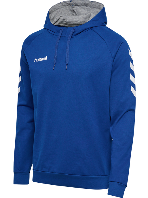 HUMMEL GO COTTON HOODIE, TRUE BLUE, packshot