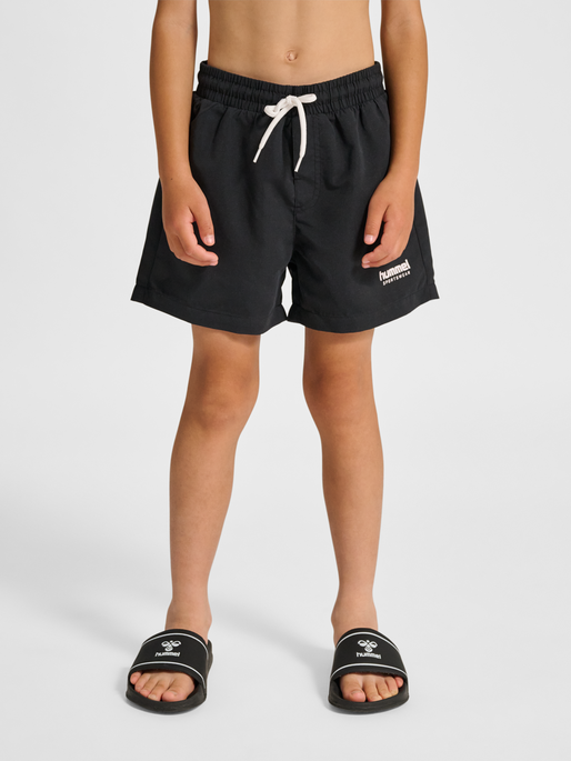 hmlJR REG BOARD SHORTS, BLACK, model