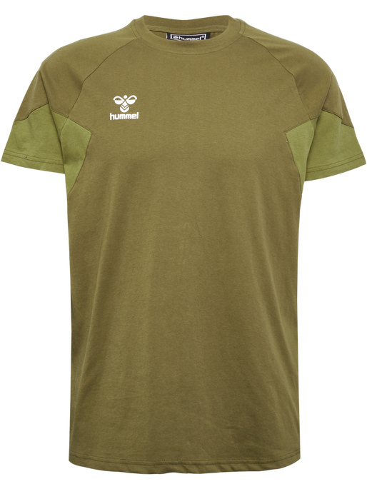 hmlTRAVEL T-SHIRT S/S, MILITARY OLIVE hmlTRAVEL T-SHIRT S/S, MILITARY OLIVE, packshot