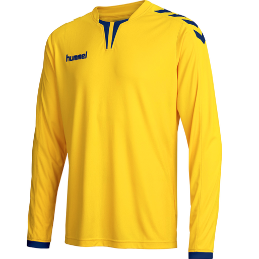 CORE LS POLY JERSEY, SPORTS YELLOW, packshot