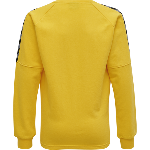 hmlAUTHENTIC KIDS TRAINING SWEAT, SPORTS YELLOW hmlAUTHENTIC KIDS TRAINING SWEAT, SPORTS YELLOW, packshot
