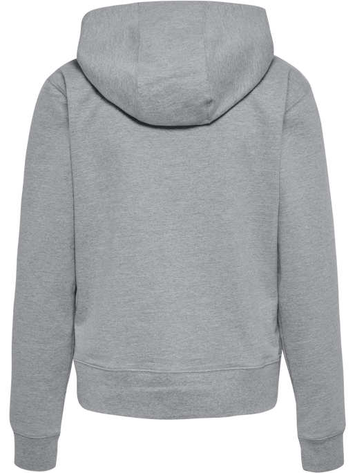 hmlGO 2.0 ZIP HOODIE WOMAN, GREY MELANGE, packshot