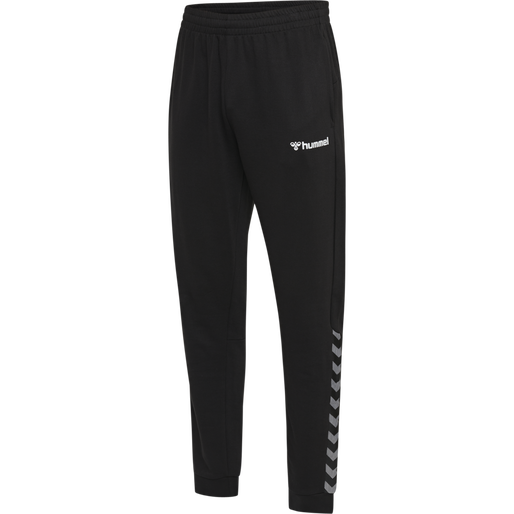 hmlAUTHENTIC KIDS SWEAT PANT, BLACK/WHITE, packshot