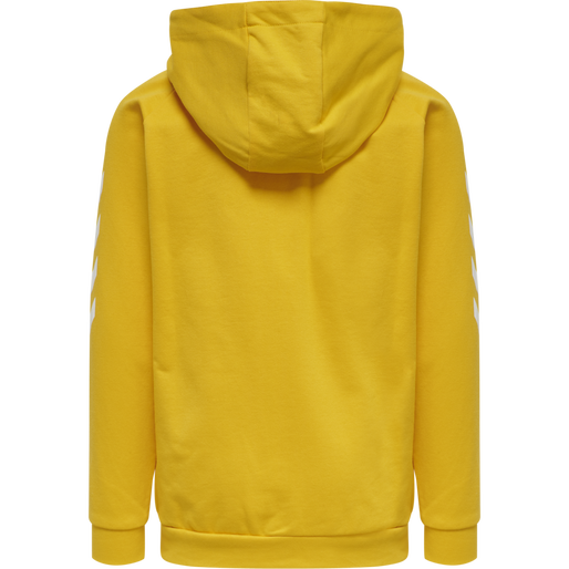 HUMMEL GO KIDS COTTON ZIP HOODIE, SPORTS YELLOW, packshot