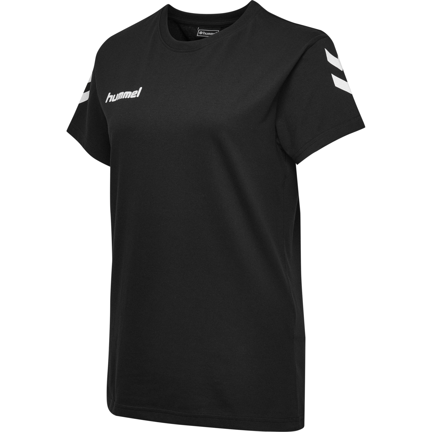 HUMMEL GO COTTON T-SHIRT WOMAN S/S, BLACK, packshot