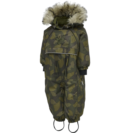 hmlMOON SNOWSUIT, OLIVE NIGHT/ECRU OLIVE hmlMOON SNOWSUIT, OLIVE NIGHT/ECRU OLIVE, packshot