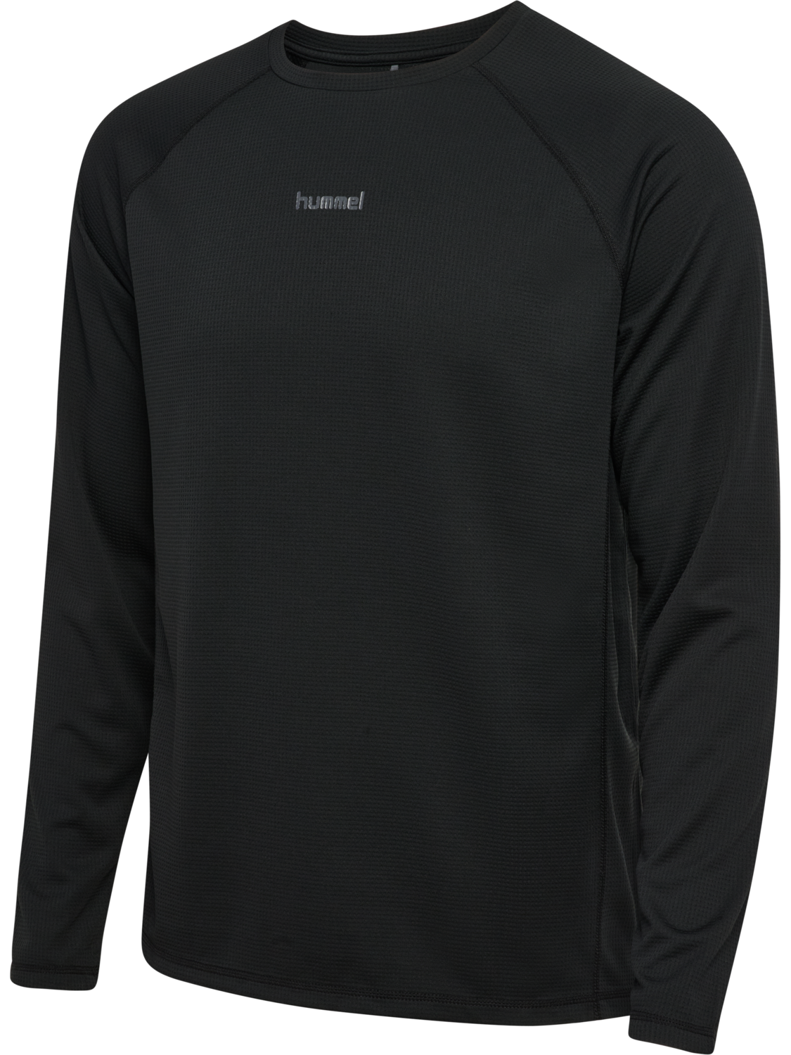 hmlMOMENTUM T-SHIRT L/S, BLACK, packshot