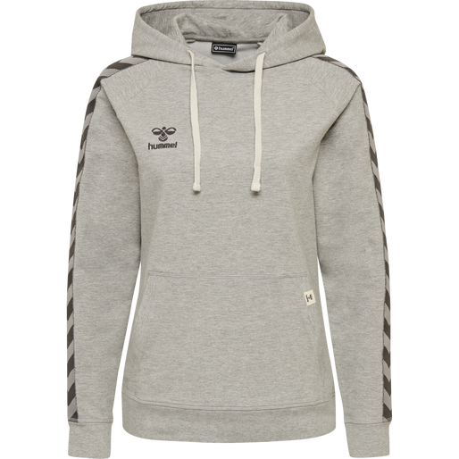 hmlMOVE CLASSIC HOODIE WOMAN, GREY MELANGE, packshot