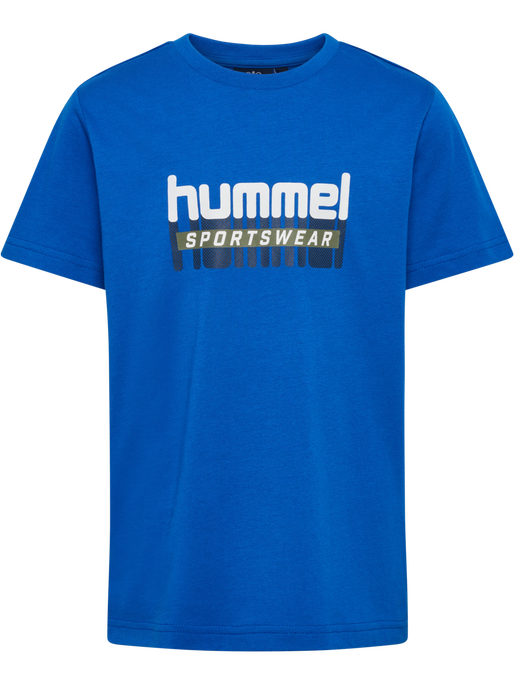 hmlTUKAS T-SHIRT S/S 2-PACK, BLACK IRIS/BLUE LOLITE, packshot