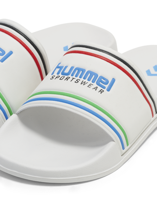 POOL SLIDE RT, WHITE/MULTICOLOR POOL SLIDE RT, WHITE/MULTICOLOR, packshot