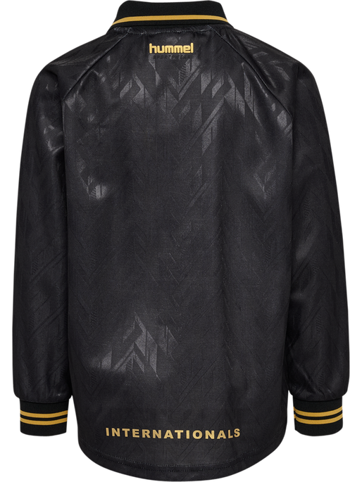 hmlJR LOOSE BAY SOCCER JERSEY L/S, BLACK, packshot