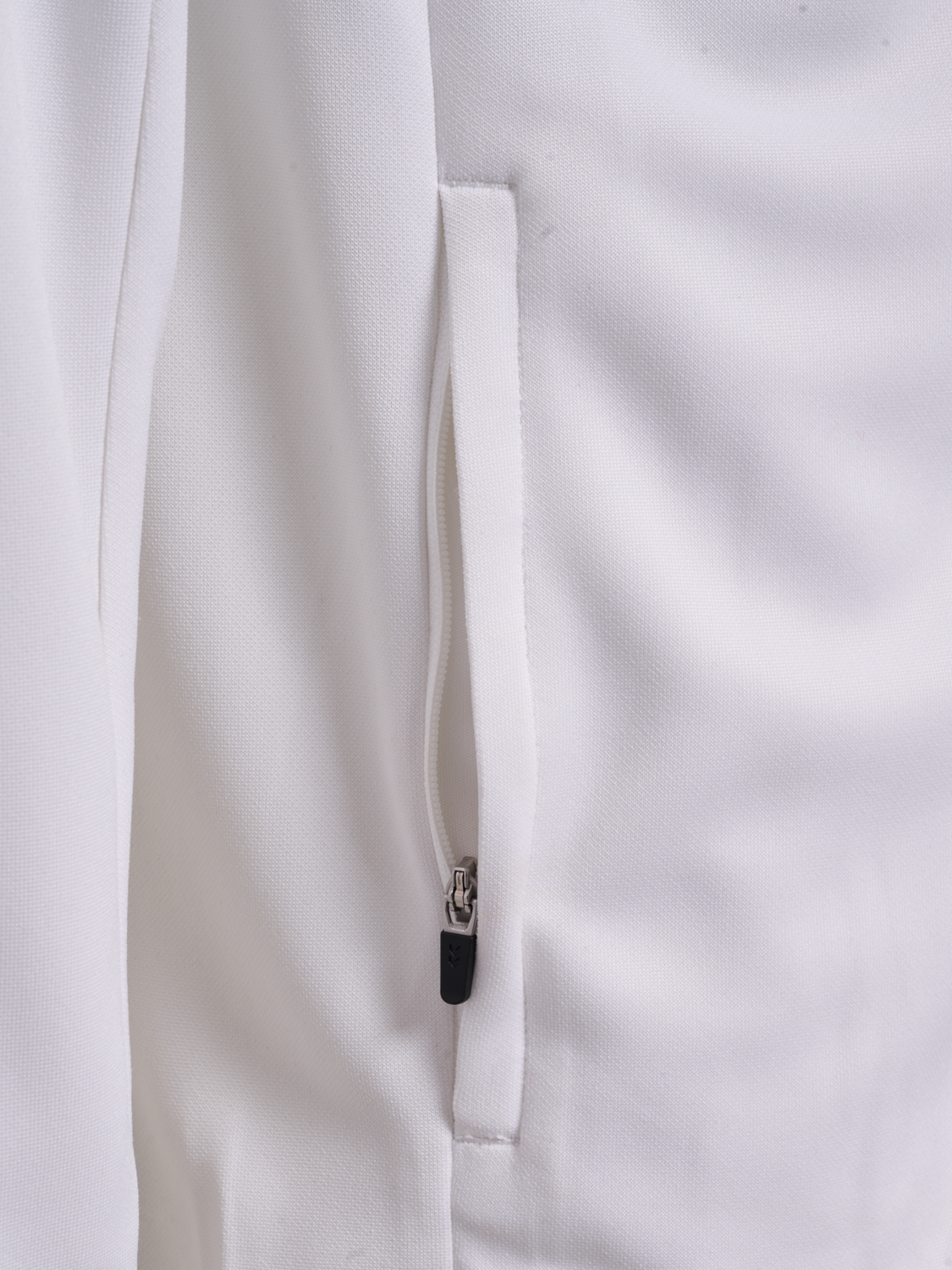 hmlCORE 2.0 ZIP HOODIE, WHITE/BLACK, packshot