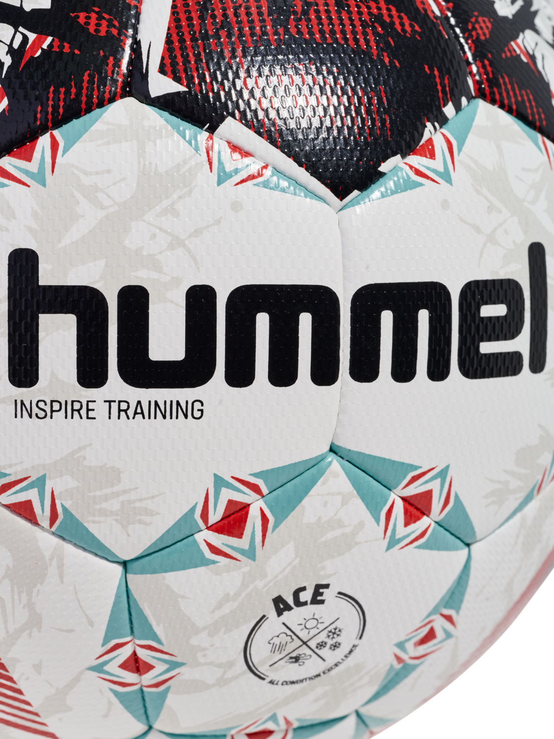 hmlINSPIRE TRAINING FB, RED/WHITE/TEAL, packshot