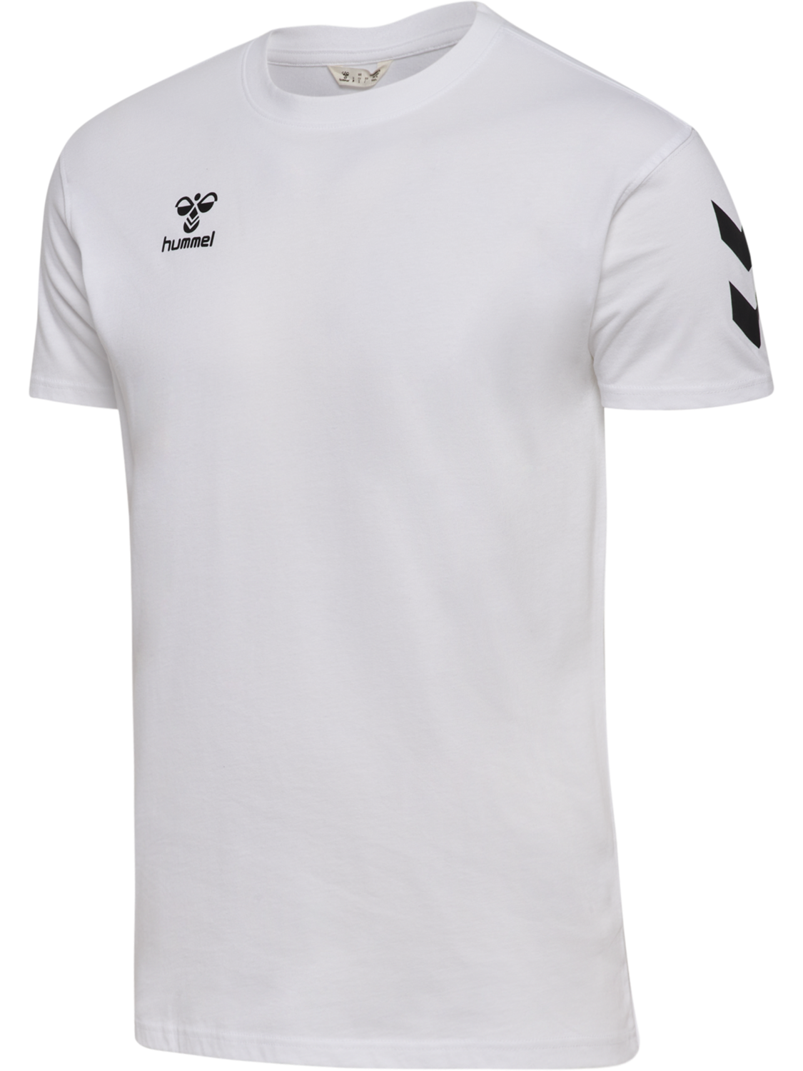 hmlGO 2.0 CHEVRON T-SHIRT S/S, WHITE, packshot