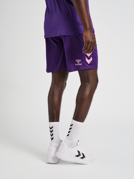 hmlCORE XK POLY SHORTS, ACAI, model