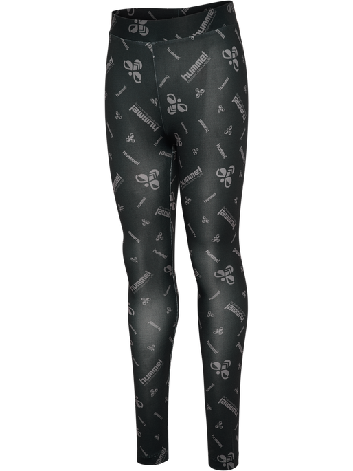 hmlJR GYM TIGHTS, BLACK/EBONY, packshot