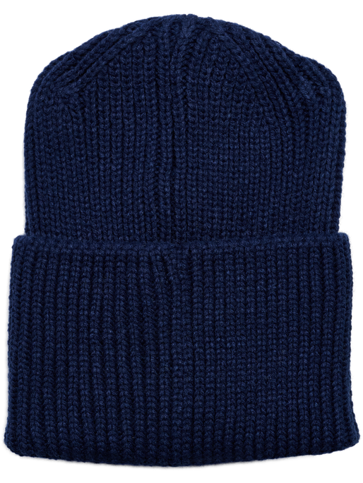 hmlJR HEAVY RIB KNIT BEANIE, DRESS BLUES, packshot