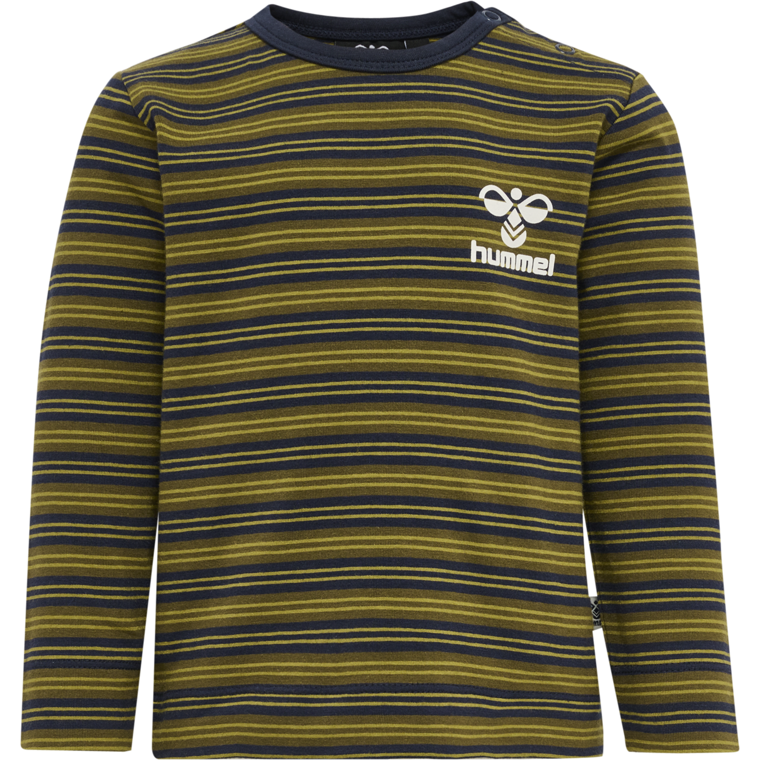 hmlUNITED T-SHIRT L/S, BLACK IRIS, packshot