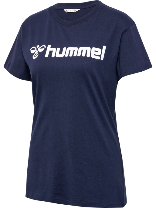 hmlGO 2.0 LOGO T-SHIRT S/S WOMAN, MARINE, packshot