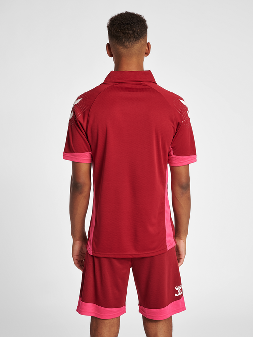 hmlLEAD FUNCTIONAL POLO, BIKING RED, model