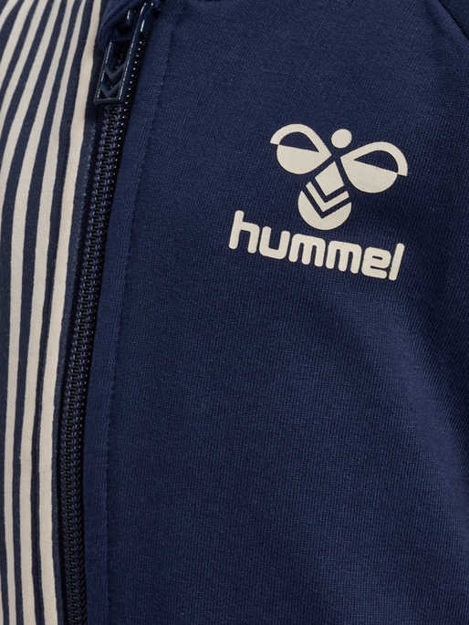 hmlSTRIPY ZIP JACKET, BLACK IRIS hmlSTRIPY ZIP JACKET, BLACK IRIS, packshot