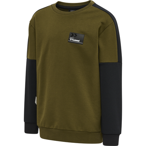 hmlEDWARD SWEATSHIRT, DARK OLIVE hmlEDWARD SWEATSHIRT, DARK OLIVE, packshot